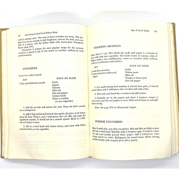 Ann Seranne Good Food Without Meat Cookbook Vegetarian Cooking 1973 - Picture 3 of 6